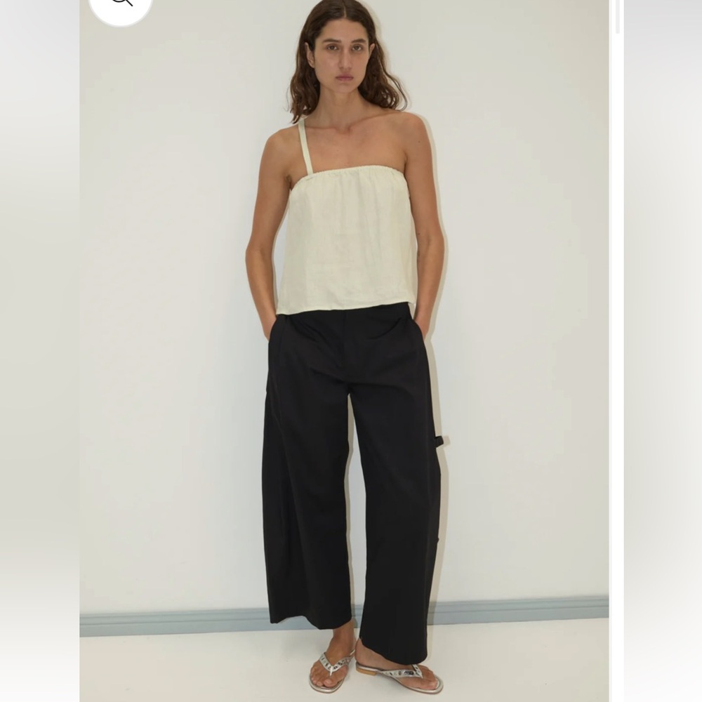 DEIJI STUDIOS BLACK TAB PANT